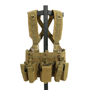 Lichtgewicht Tactisch Verkenningsvest Modulair Molle Borststuk Met Mag-Zakje En Afneembaar Pantser, Ademend Gevecht Voor Patrouille/Training - Product Image 2