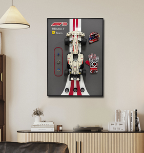 Hot bán Deco thiết kế hiện đại sơn trang trí đồ chơi sáng tạo 3D Racing Car tường phòng ăn nghệ thuật - Product Image 3