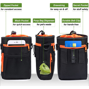 Pochette d'entraînement pour friandises pour chiens Nibao, grand sac de friandises pour animaux de compagnie, porte-friandises multi-usages et portable avec distributeur de sacs à crottes - Product Image 4