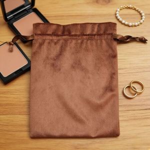 Pochette de luxe en velours pour bijoux, sac de protection simple anti-poussière pour lunettes délicates, breloques et couverts, sac de rangement anti-poussière pour sac à main - Product Image 4