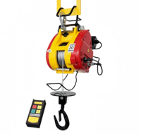 Treuil électrique portable à câble métallique de 300 kg/500 kg, 30 m, mini-treuil de levage, 220 V/110 V, pour la maison, l'atelier et l'entrepôt