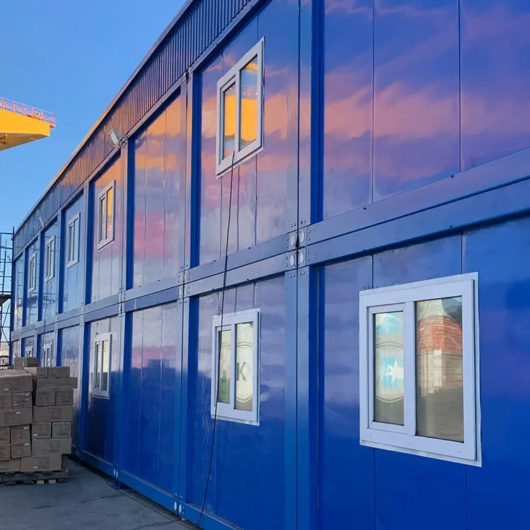 Sıcak satış taşınabilir ev iki katlı konteyner evler Modern prefabrik konteyner ev