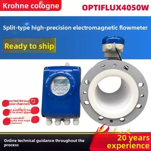เครื่องวัดการไหลของ KROHNE รุ่น OPTIFLUX 2100C 4100C 2100W 4100W 2050C ทำจากเหล็กกล้าคาร์บอนและเหล็กกล้าไร้สนิม ความแม่นยำ 0.2 แบบนำไฟฟ้า - Product Image 2