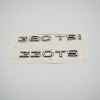 Insignia del alfabeto numérico, pegatina para coche, accesorios de Tuning para coche, etiqueta para maletero trasero, decoración, calcomanía con Logo