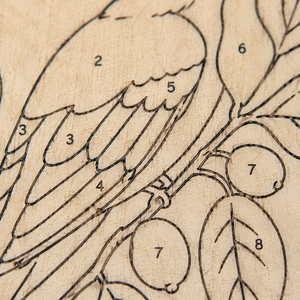 Base en bois rustique à bords naturels pour peinture DIY, motif de Noël, à colorier soi-même, pour décoration de table et aménagement intérieur festif - Product Image 4