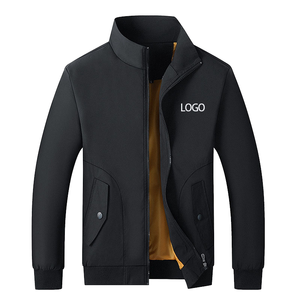 Chaqueta Deportiva para Hombre, Primavera-Otoño, Talla Grande, Cuello Alto, Estilo Casual, Holgada, de Algodón y Bambú - Product Image 1