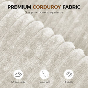 Sofá Cama Extensible 2 en 1, Convertible, Modular, Tapizado en Terciopelo, Relleno de Esponja, con Espacio de Almacenamiento, Puerto USB para Carga, Moderno, para Hotel, Centro Comercial, Escuela - Product Image 2