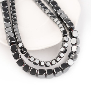 Hematite Loose <strong>Beads</strong> Rounded Square <strong>Magnet</strong> <strong>Beads</strong> Strands 2/3/4/6/8mm Semi-finished Handmade Materials for DIY Jewelry Making - Product Image 3