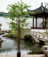 Vente en gros 1.8m Offre Spéciale arbre de bambou artificiel avec pot arbre de bonsaï en bambou pour la décoration intérieure et extérieure