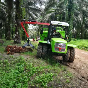 4 wheel drive small tractors agricultural Farm machinery equipment Oil palm tractor with grapper