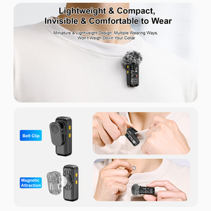 Microfoni Wireless Professionali da Studio SE66 con 4 Microfoni Omnidirezionali per Telefoni e Streaming Live - Product Image 5