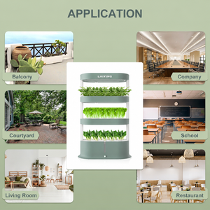 Armoire verticale hydroponique à 3 niveaux pour plantes d'intérieur, kit de culture sans sol à circulation autonome pour cuisine, maison et jardin - Product Image 2
