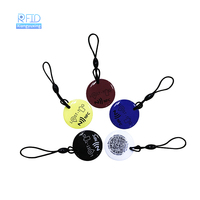 NFC 213 13.56mhz porte-clés étanche imprimable QR Code Pet inscriptible PVC matériel personnalisé époxy autocollant carte Rfid Nfc porte-clés