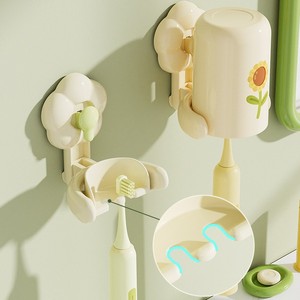 I Miss Home Suction Cup Toothbrush Holder Set Cylindrical Wall Mounted Storage No Drilling Bathroom Accessory - Product Image 2