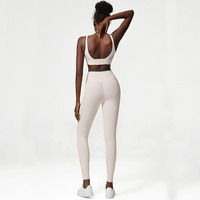 Nouveaux vêtements de sport à séchage rapide pour femmes nues non marquantes ensembles de fitness de gymnastique taille haute ensemble de vêtements de sport deux pièces vêtements de yoga pour femmes