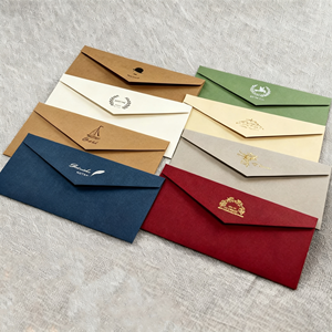 Enveloppes de portefeuille personnalisées avec estampage à chaud doré pour invitations de mariage, lettres commerciales, emballages cadeaux, fournitures de bureau - Product Image 6