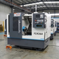 Petite machine de tournage CNC TCK36A, tour CNC à banc incliné, centre de tournage et de fraisage de haute précision, machine de tournage et de fraisage