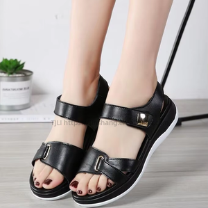 NEW Retro Latest Ladies Slippers Flat Dress <b>Shoes</b> Fashion Design New Model Wedge Women Sandals - Product Image 4