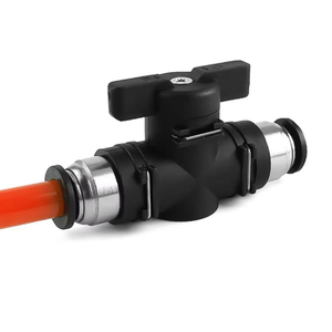 Conectores de Empuje Rápido, Válvula de Bola de Control de Flujo de Aire, Válvula Manual BUC-6 de Plástico Compatible con 10 mm - Product Image 2