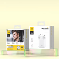 Casque de jeu Bluetooth intelligent avec impression feuille d'or, emballage de produit électronique sportif en matériaux recyclés pour appareil photo