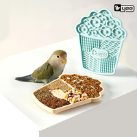 YEE Factory Vente en gros d'accessoires pour oiseaux Tapis de nourriture lente en silicone pour perroquet Canari Pinson Petit mangeoire pour oiseaux
