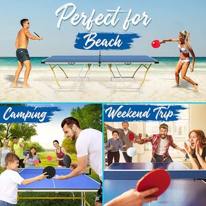 Mesa de Tenis de Mesa Profesional para Interiores IUNNDS con Tablero de MDF de 12mm/15mm de Grosor, Producto Duradero y Resistente, Mesa de Tenis para Niños - Product Image 4