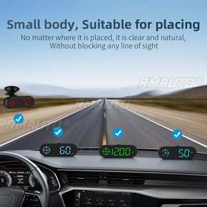 G9 ออโต้ HUD GPS จอแสดงผลบนกระจกหน้ารถมาตรวัดความเร็วพร้อมเข็มทิศนาฬิการะยะทางการขับขี่สัญญาณเตือนภัยอุปกรณ์อิเล็กทรอนิกส์ - Product Image 4