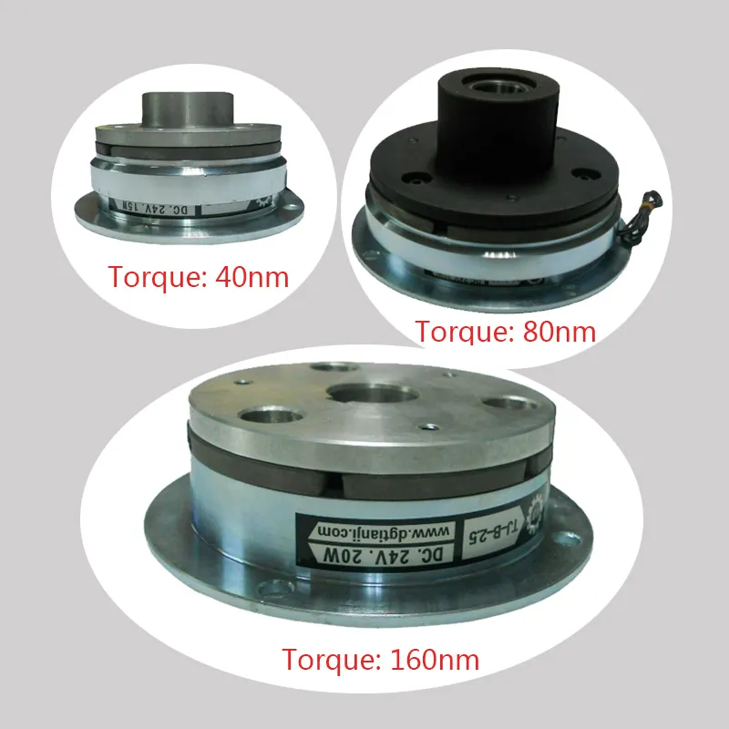 คลัทช์แม่เหล็กไฟฟ้าแม่เหล็กไฟฟ้าแรงบิดที่ปรับได้การบีบอัดดิสก์เบรกคลัทช์