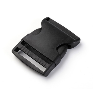 Hebilla de liberación lateral de plástico negro de 50 mm, ajustable y duradera para bolsos - Product Image 2