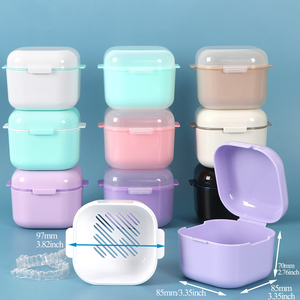 Estuche Cuadrado SUNSHING para Guardar Dentaduras Postizas, a Prueba de Fugas, para Viajes, Contenedor para Prótesis Dentales - Product Image 4