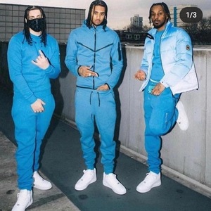 Tuta da Jogging Personalizzata RUICHI con Zip, Set Giacca e Pantaloni in Pile Tecnico di Poliestere per Uomo - Product Image 2