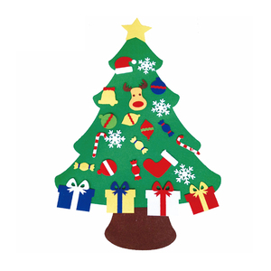 Fábrica de decoración de árbol de Navidad de fieltro popular para el hogar, superventas global al por mayor - Product Image 1