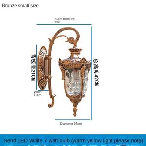 Nouveau design corps de lampe en aluminium abat-jour en verre ip65 étanche applique murale extérieure montée pour portail - Product Image 6