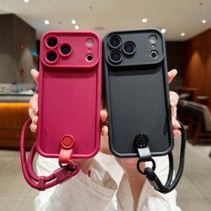 เคสโทรศัพท์ลายการ์ตูนมาการอง TPU หนา 1.5 มม. พร้อมสายคล้อง/สายรัดข้อมือ แหวนแม่เหล็ก กันน้ำ รุ่น 16 Pro 15 14 ป้องกันการตกกระแทก 10 - Product Image 5