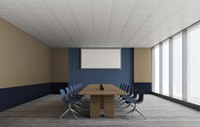 Panneaux acoustiques de plafond pour bureau, panneaux suspendus en feutre PET pour le contrôle du bruit et la décoration intérieure
