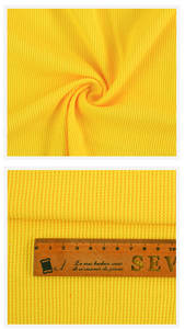 Larghezza 160 cm poliestere Spandex tessuto in cotone cialda elasticizzato ananas costata di maglia per vestito 200 g - Product Image 6