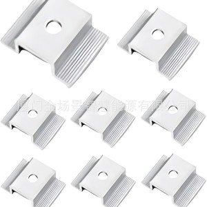 Juego de 8 Abrazaderas de Montaje Solar de Aluminio Anodizado para Sistema Fotovoltaico - Product Image 1