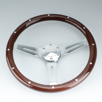 15 ''Phổ Lái Xe Bao Gồm Bánh Xe 380Mm Peach Gỗ Chỉ Đạo Wheel Với Horn Nút Bìa