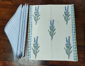 Best <b>Dining</b> <b>Table</b> <b>Placemats</b> sets Indian Cotton Hand Block Printed Washable <b>Table</b> Mats for Food Serving Set - Product Image 1