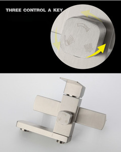 Ensemble de douche carré en acier inoxydable 304 pour salle de bain - Product Image 4