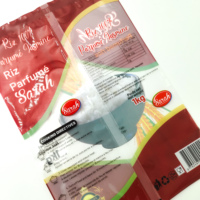 Sacs en plastique pour emballage alimentaire de riz, impression personnalisée, thermoscellage, 1 kg, 2 kg, 5 kg, 10 kg, poche à fermeture arrière