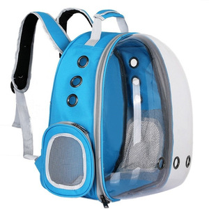 Mochila Transparente para Mascotas, Bolsa de Viaje Tipo Cápsula con Orificios de Ventilación, Gran Capacidad, Cierre de Cremallera, Carga Máxima de 7 kg para Gatos y Perros - Product Image 6