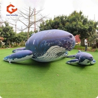 Dauphin Gonflable Géant Éclairage à Led Modèle Animal Dauphin pour Publicité Extérieure