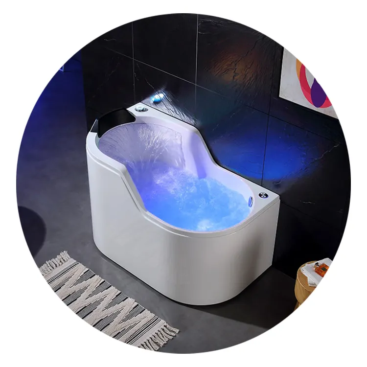 Klassische 1 Personen Badezimmer Whirlpool Badewanne Innen massage Badewanne Hochwertige Acryl Ersatzteil Hotel Dekoration Modern