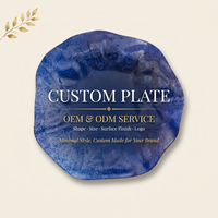 OEM ODM fabrieks prijs gegolfde gegoten melamine dinerbord charcuterie scheurvast huis cadeau housewarming keuken