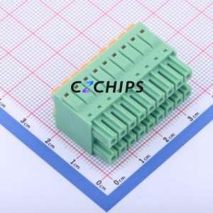 KF2EDGKNH-3.81-2*9P Plug-in Terminal Block P=3.81mm Connector ( Connector Type: Plug )( Construction: 2x9P )( Pitch: 3.81mm ) - Product Image 2