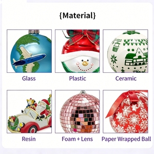 Palline di <span class=keywords><strong>Natale</strong></span> LED Personalizzate all'Ingrosso con Disegno Interno Sublimato per Decorazioni Festive - Product Image 5