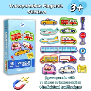 <span class=keywords><strong>Puzzle</strong></span> Educativi in Carta <span class=keywords><strong>di</strong></span> Forme Irregolari per Bambini, <span class=keywords><strong>Puzzle</strong></span> Magnetico a <span class=keywords><strong>2</strong></span> <span class=keywords><strong>Pezzi</strong></span> con Veicoli, Gioco <span class=keywords><strong>di</strong></span> Apprendimento per Bambini Piccoli - Product Image 1