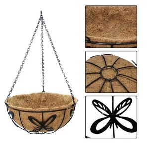 Suspensions murales de cuisine en jute, paniers suspendus, petits paniers tressés en forme de goutte d'eau, pots en bambou pour plantes vides - Product Image 5