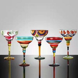 Copa de Margarita Creativa y Colorida, Copa de Vino con Pintura a Mano, Copa de Martini - Product Image 3